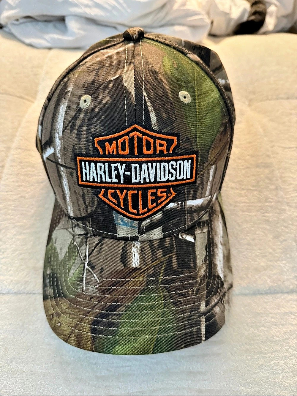 Harley-Davidson Camo Logo Trucker Hat Like New